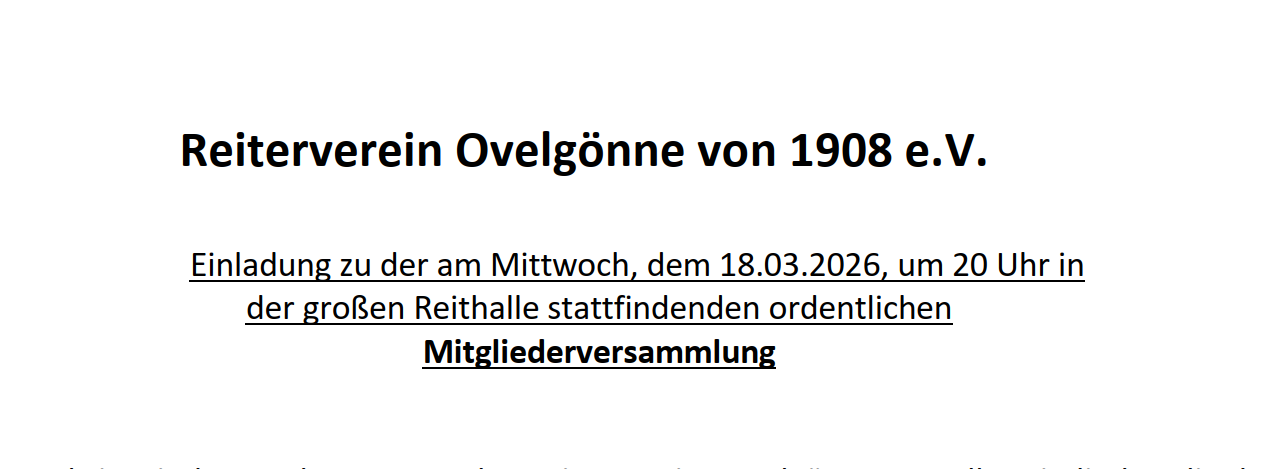 Einladung zur Jahreshauptversammlung